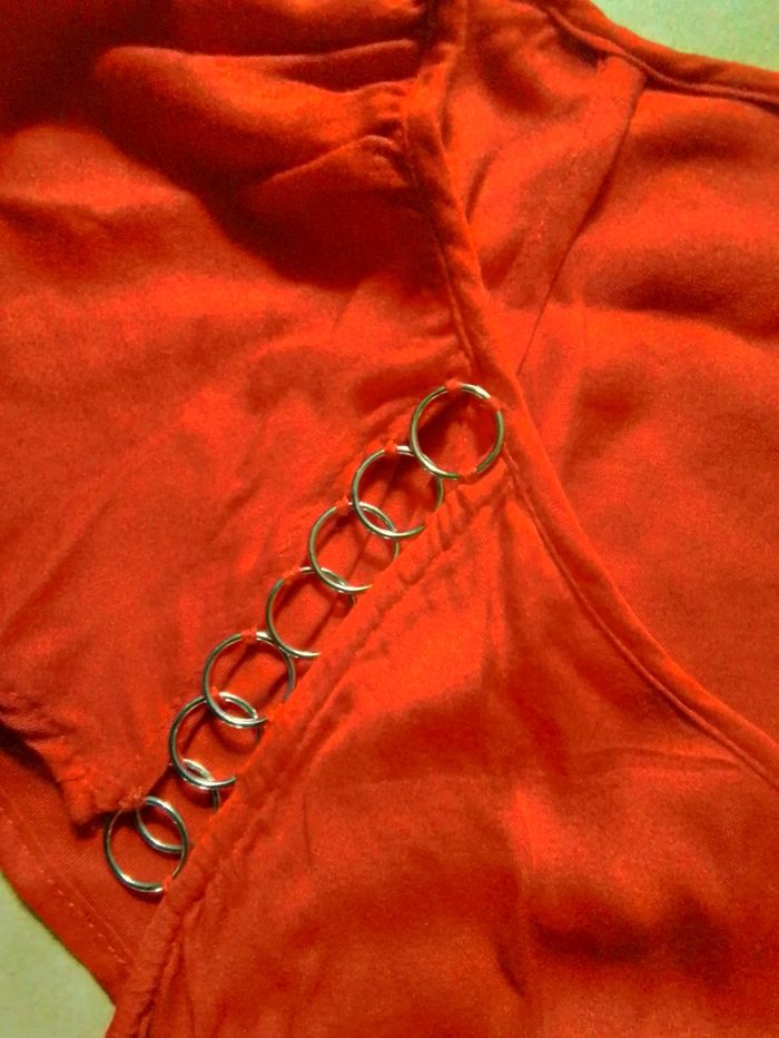 T-shirt rouge femme en XS MORGAN TBE - photo numéro 3