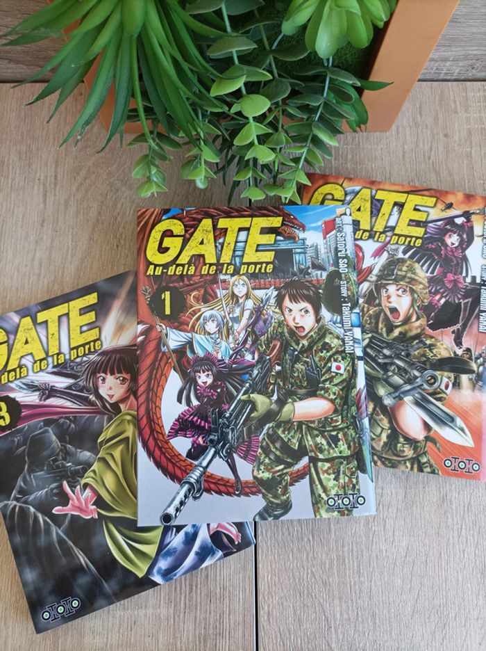 Lot de 3 mangas Gate Au Delà de la porte n° 1 à 3 Seinen - photo numéro 4