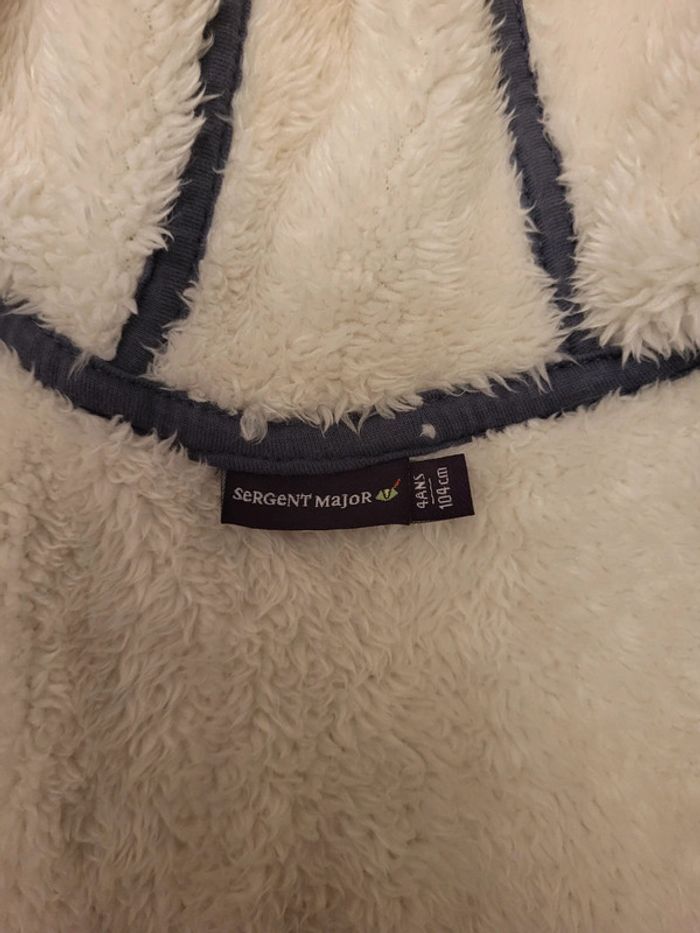 Veste Gilet polaire à capuche chaud Sergent Major 4 ans 104 cm  Neuf - photo numéro 6