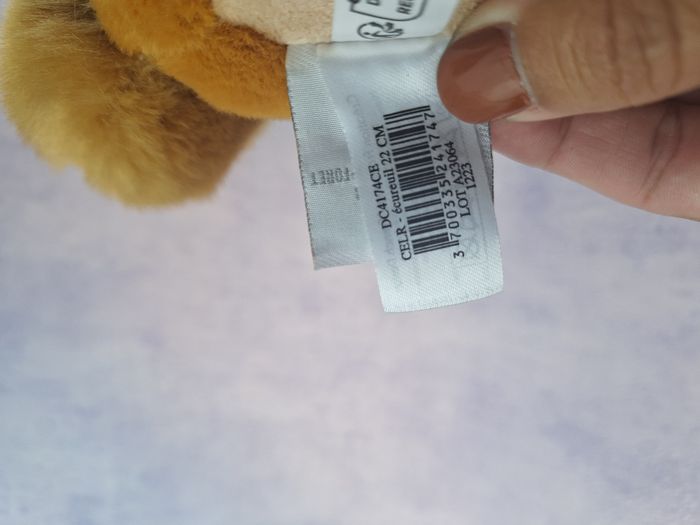 Peluche écureuil très Doux Doudou et compagnie - photo numéro 6