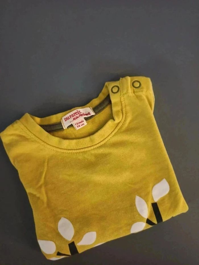 Lot 3 t-shirts manches longues 12 mois - photo numéro 4