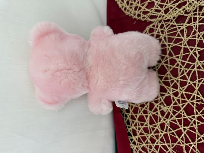 OURS DOUDOU ANCIEN VINTAGE PELUCHE rose cédéji - photo numéro 3