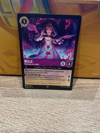 Carte Lorcana Belle Mystique accomplie 36/204 Ch4