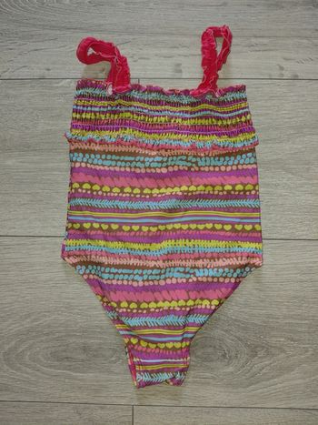 Maillot de bain cœur rayures