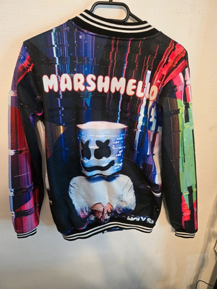 Veste manteau fortnite Mr marshmello - photo numéro 3