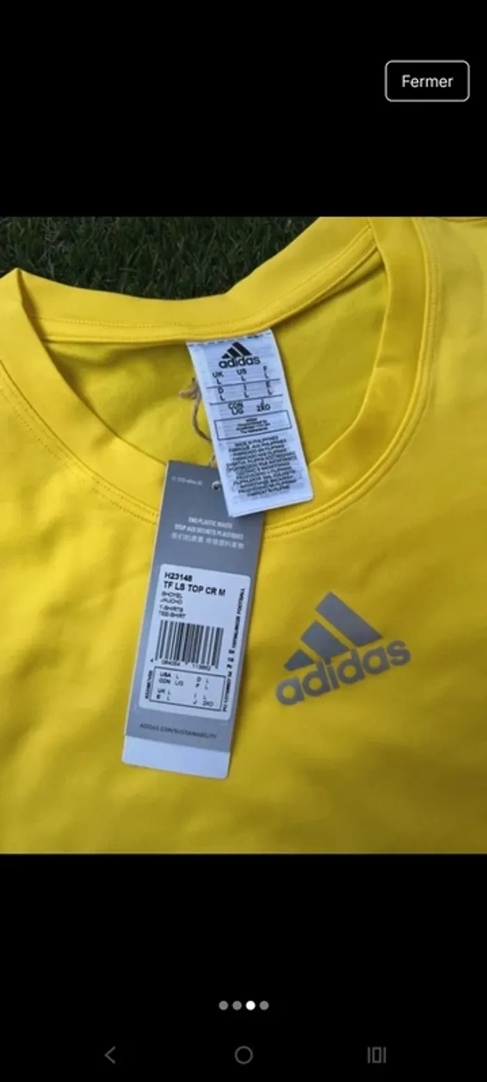 T-shirt manches longues Technique Adidas LS top - photo numéro 2