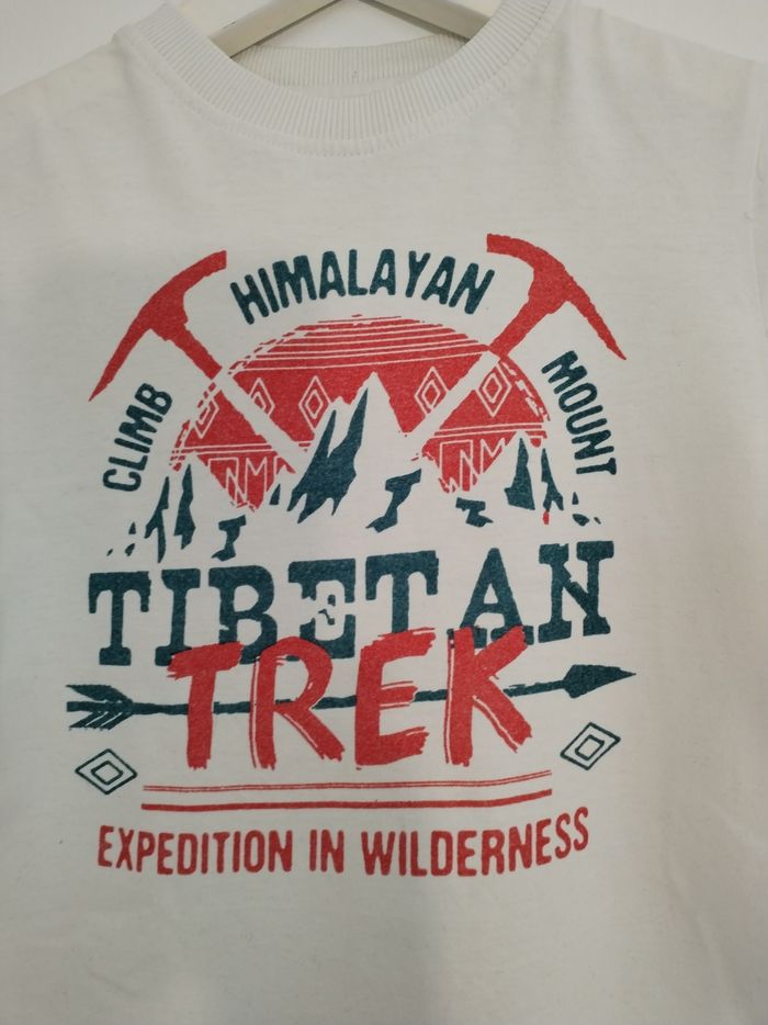 Tee shirt in extenso 5 ans blanc - photo numéro 4