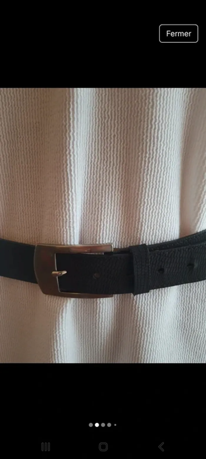 Ceinture homme Angelo de Lombardi cuir 85cm - photo numéro 2