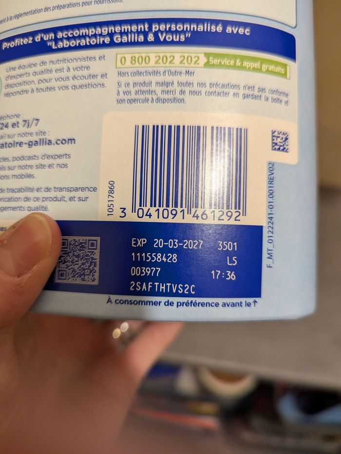2 boîtes neuves lait 1er age Gallia - photo numéro 6