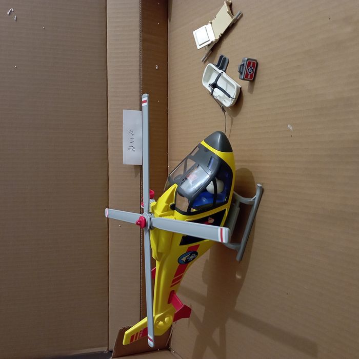hélicoptère de secours en montagne playmobil