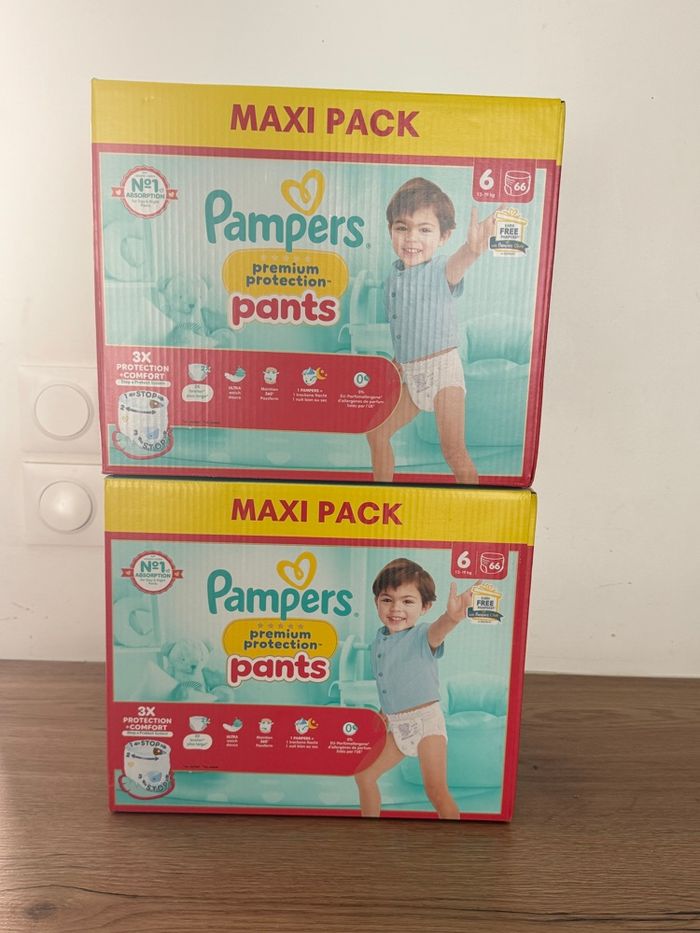 Couches Pampers pants premium taille 6 - photo numéro 2