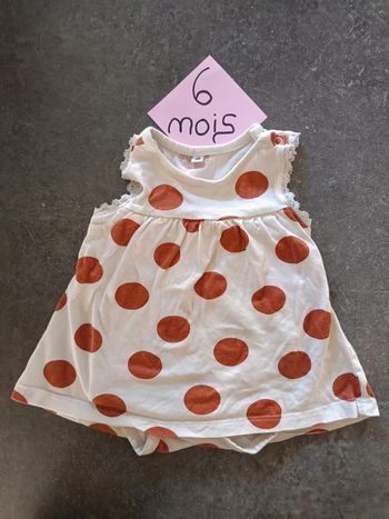 Barboteuse ronds marrons 6 mois