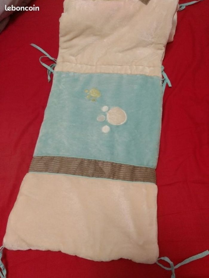 Lot plaid et tour de lit bébé hiver polaire - photo numéro 6