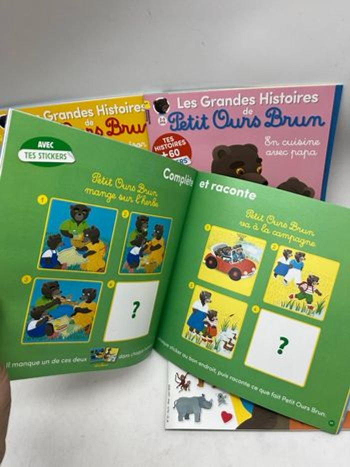 Lot de 4 magazines Livres d’activités Les grandes histoires de Petit Ours brun Neuf - photo numéro 4