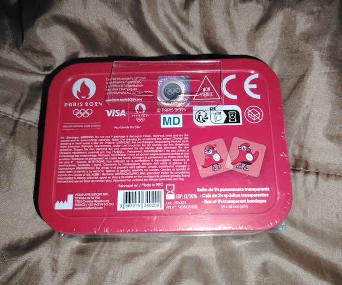 Boite de pansements jeux olympiques 2024 - photo numéro 2