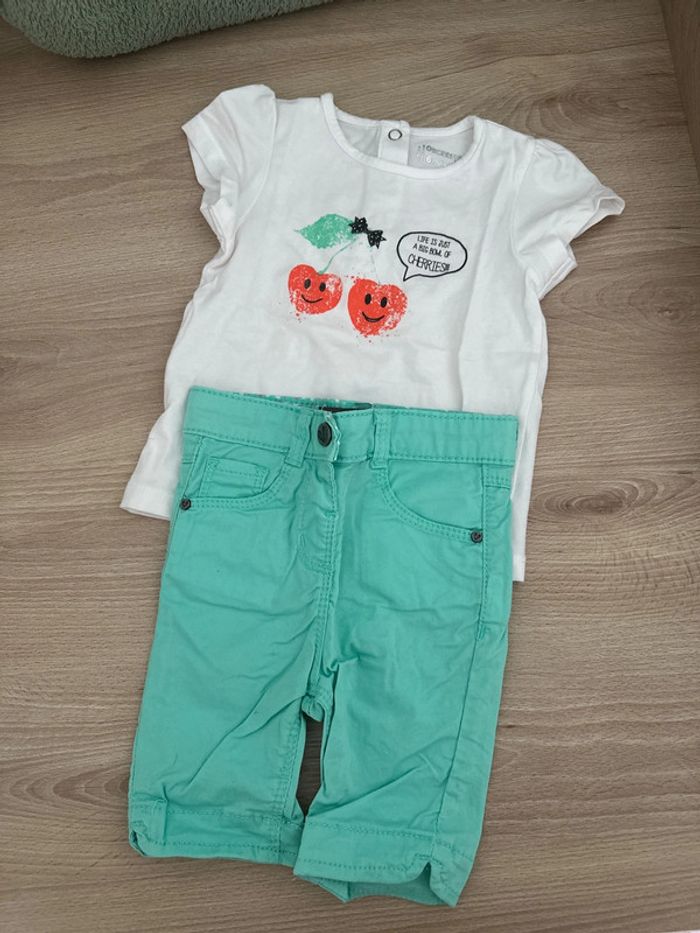 Orchestra 6 mois tee shirt + pantacourt