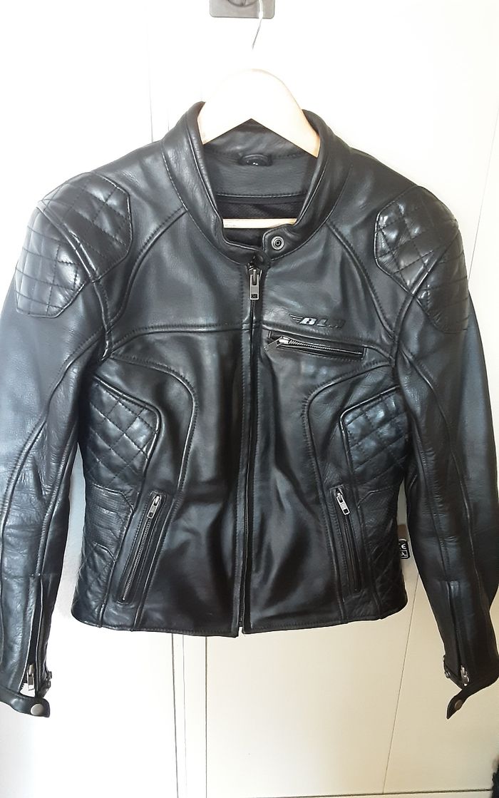 Blouson moto cuir femme T38