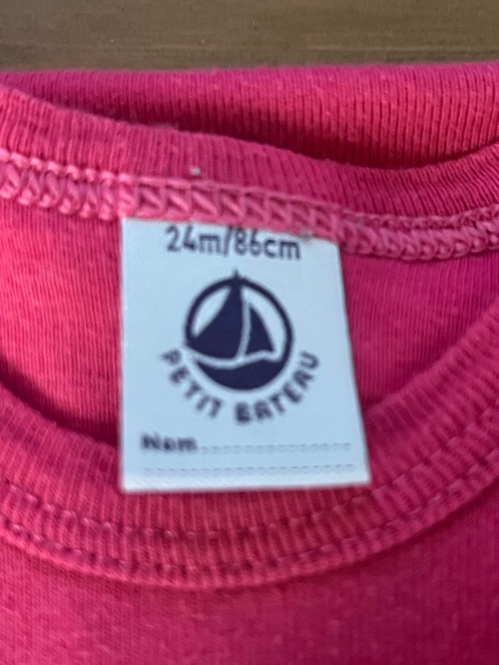 Body rose Petit Bateau 24 mois - photo numéro 3