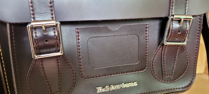 Sac sacoche 28 cm Dr Martens marron jaune - photo numéro 7
