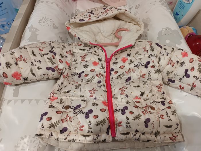Manteau réversible fille très jolie