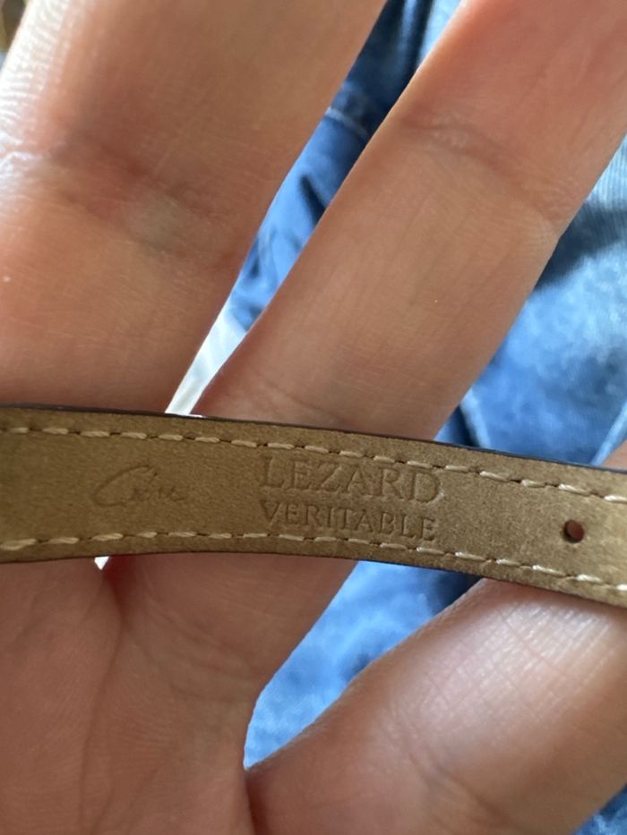 Montre Omega Vintage Femme – Mécanique à remontage manuel – Bracelet lézard véritable – À réviser - photo numéro 2