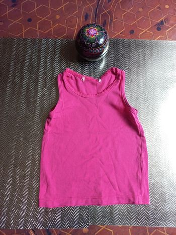 Débardeur bébé 12 mois fushia