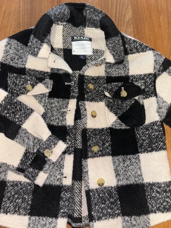 Chemise à carreaux polaire fille kiabi 5 ans - photo numéro 2