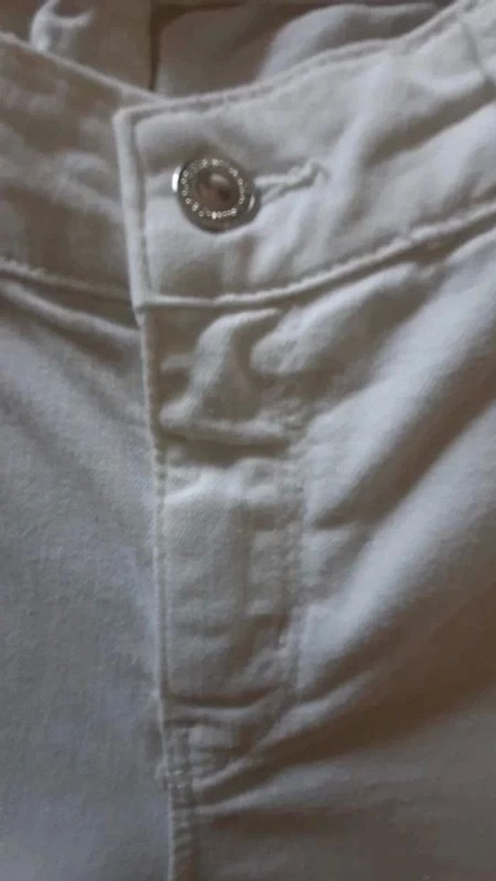 Jean blanc pattes d'éléphant Taille 34 - photo numéro 8