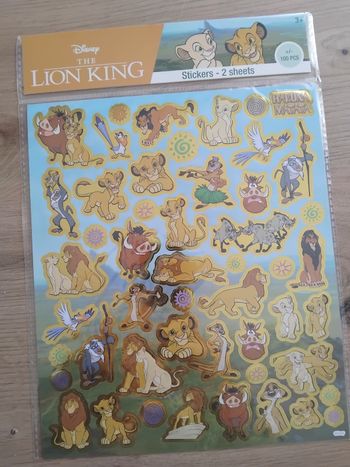 Plaquette autocollants roi 🦁