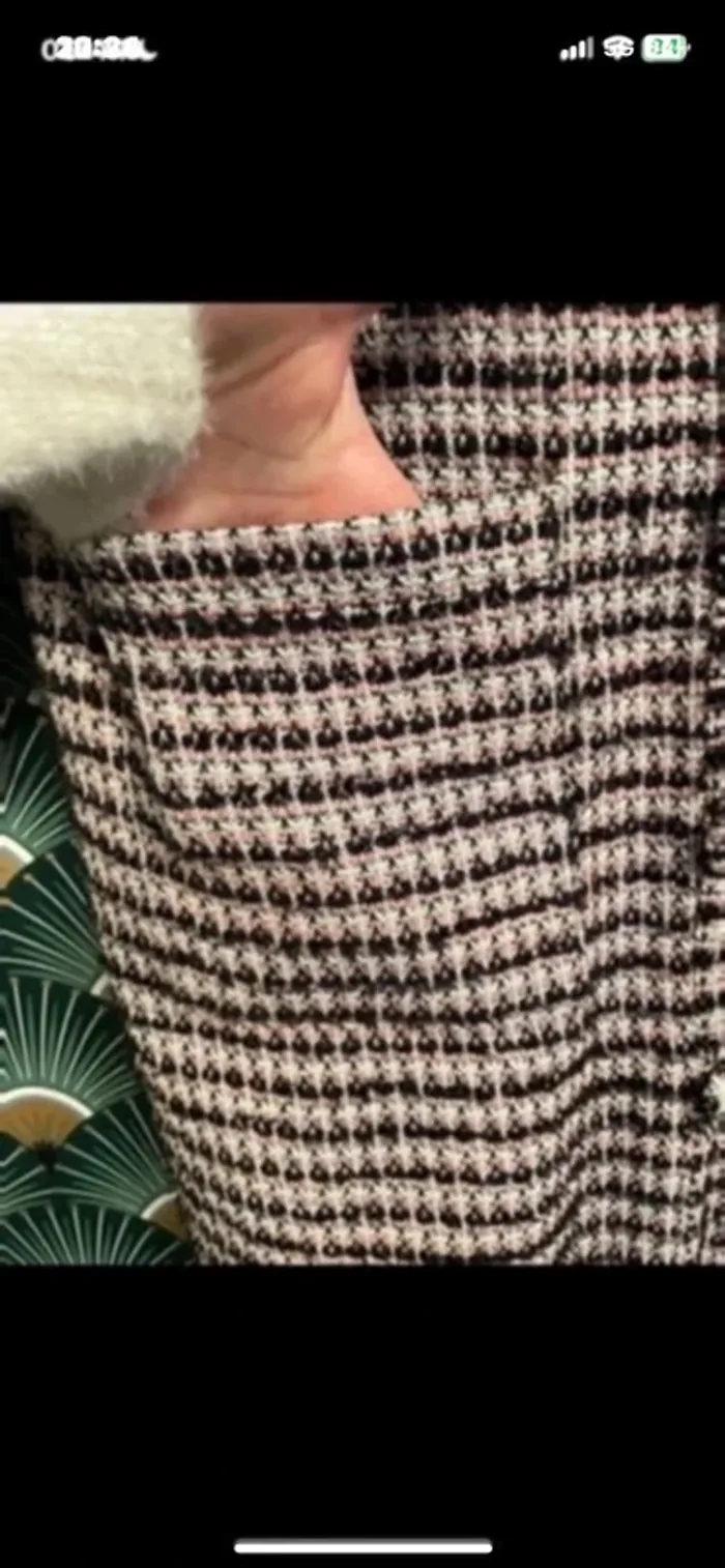 Gilet long tweed Zara taille L Robe mi longue Zara taille L - photo numéro 6