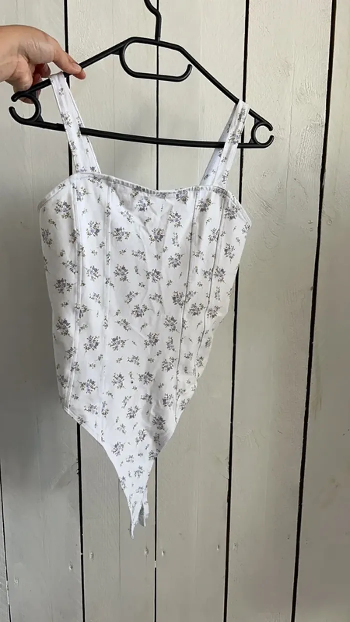 Body string à fleurs - photo numéro 2