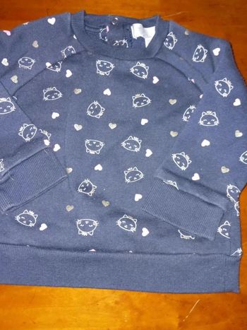 Pull marine 12 mois mes petits cailloux