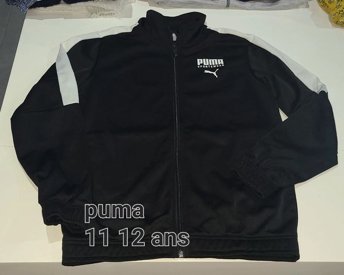 Veste zippée puma 11 12 ans
