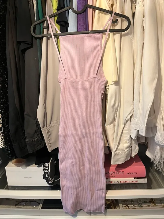Robe côtelé mauve - photo numéro 2