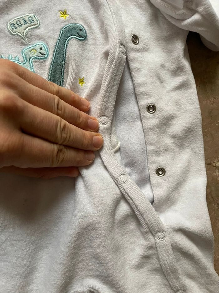 Pyjamas velours chaud et doux mixte 9mois - photo numéro 4