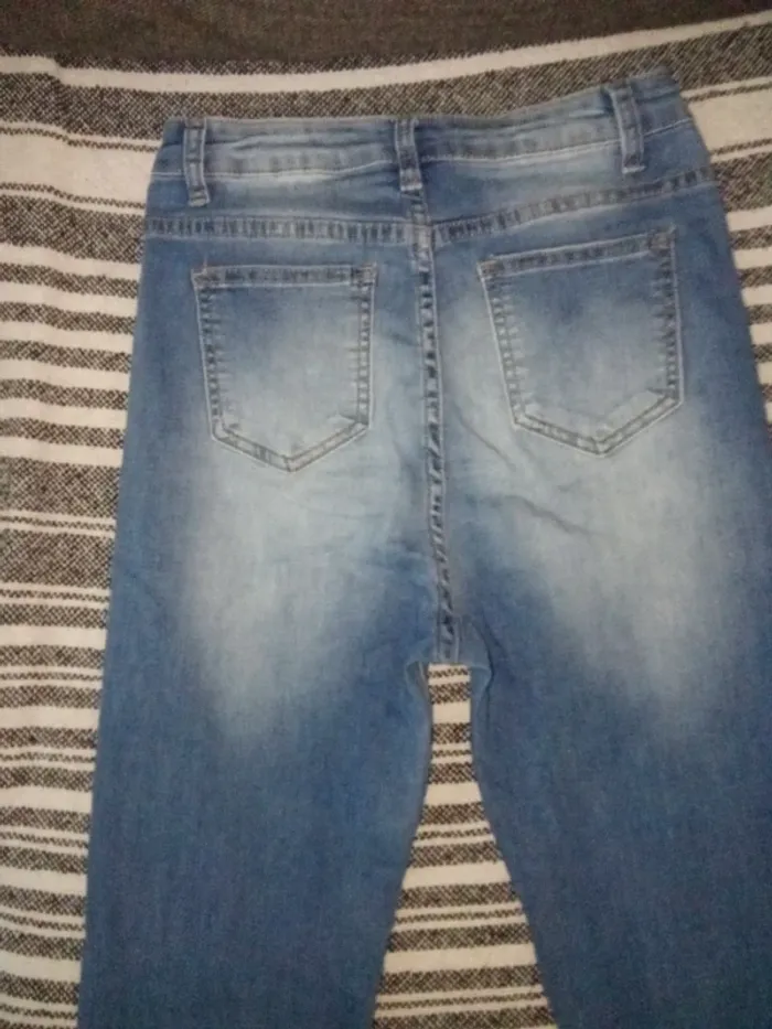Jeans slim Taille Haute - Shein - Taille S - photo numéro 4