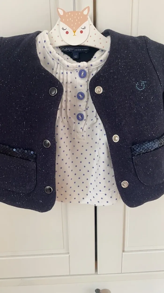 Ensemble Gilet Gymp et blouse Tissaia 3 mois - photo numéro 6