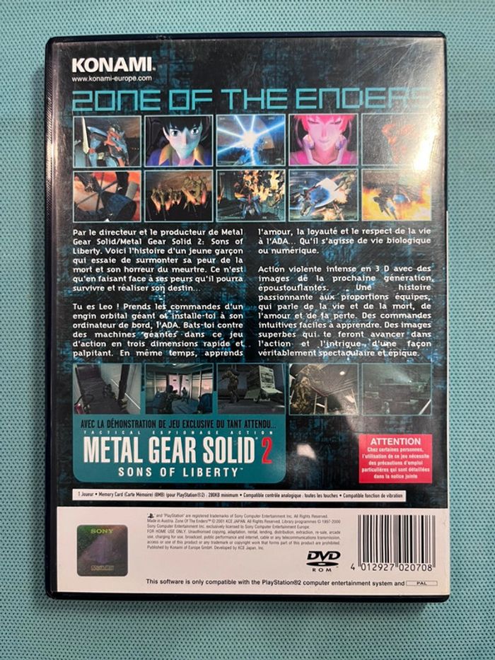 Zone Of The Enders - Playstation 2 - photo numéro 2