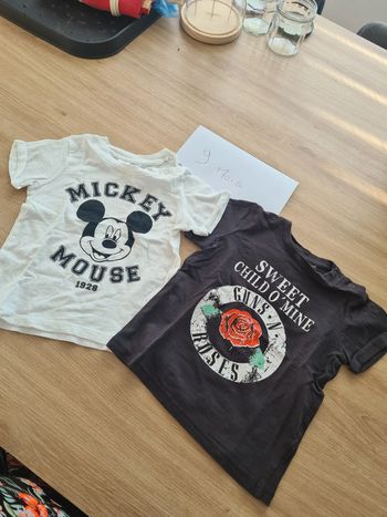 Lot 2 tee-shirts bébé garçon