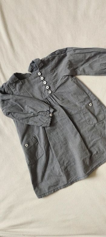 Robe grise 18 MOIS