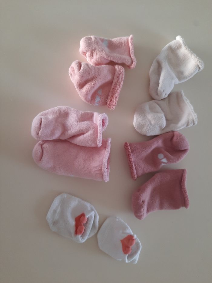 Lot de chaussettes naissance fille