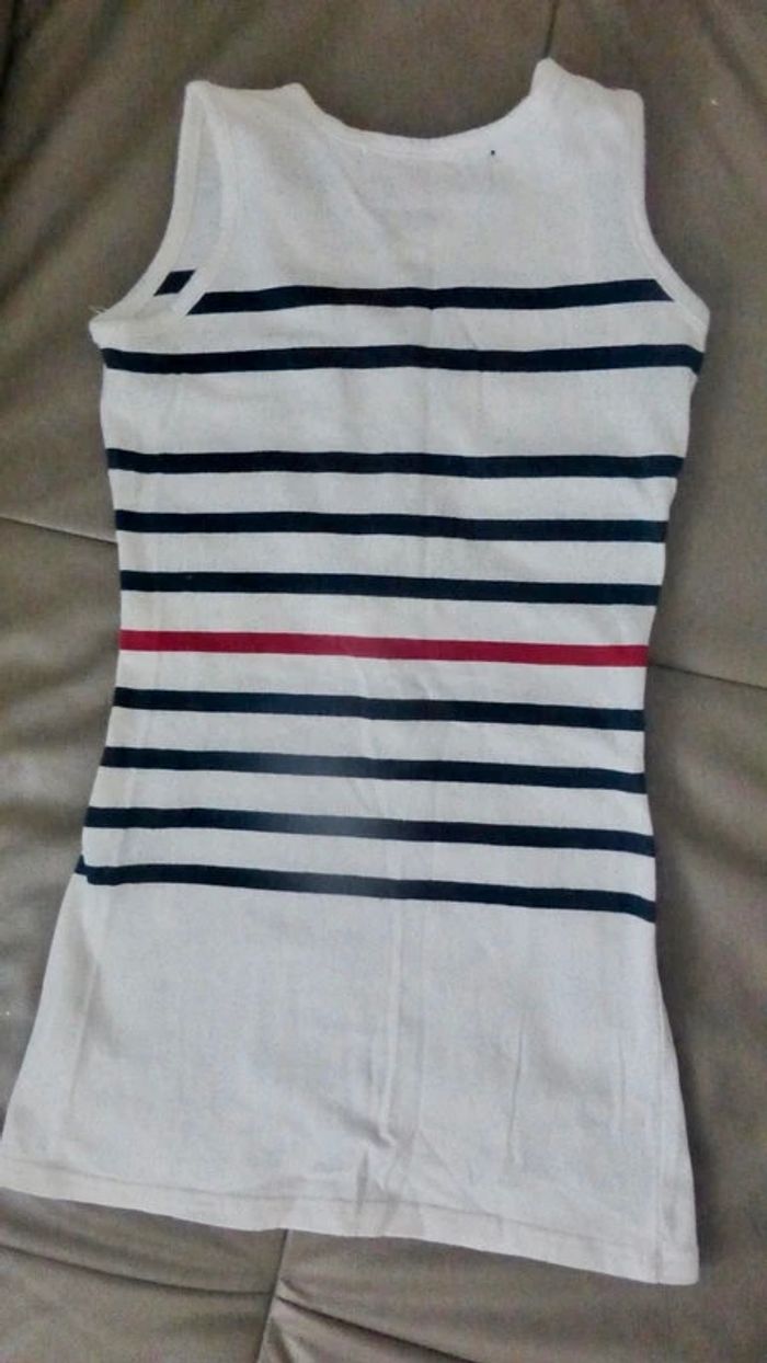 Robe courte blanc marin Sailing Team - photo numéro 8