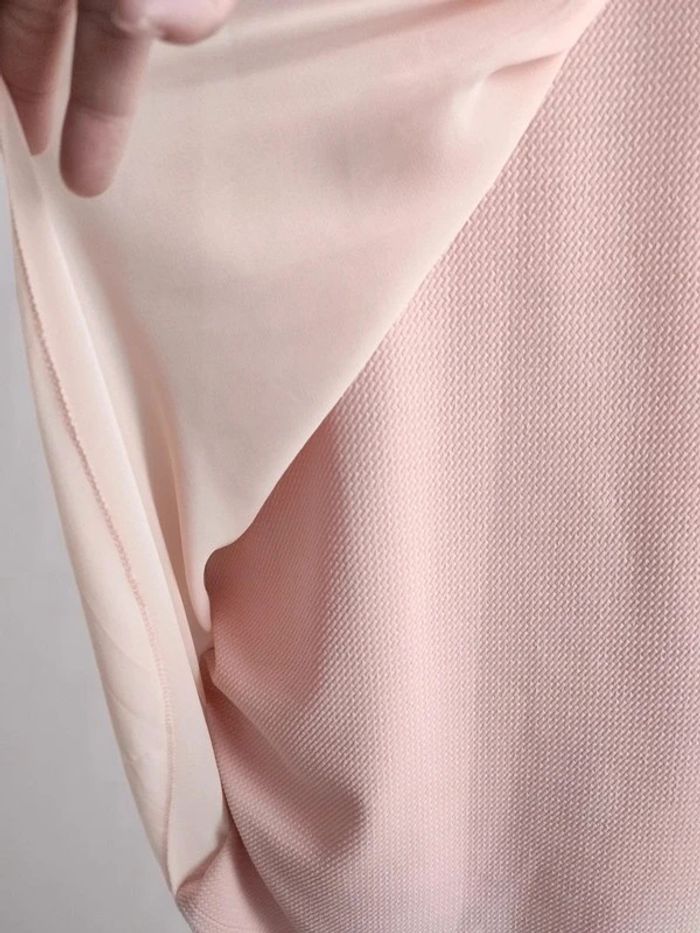 Robe scuba rose pâle - photo numéro 3