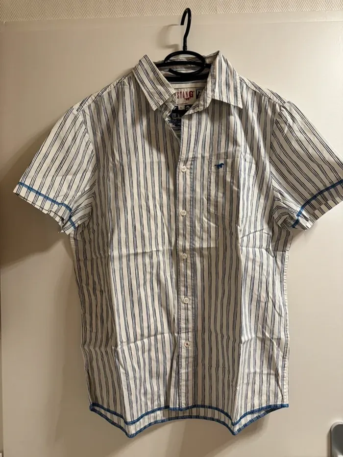 Chemise Mustang rayée homme