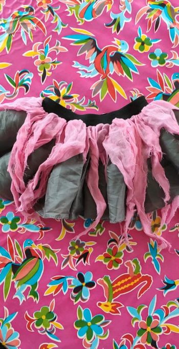 Jupe Halloween gris rose 8 ans