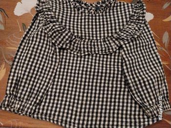 Haut vichy noir et blanc ,