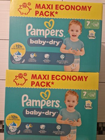  couches pampers  taille 7