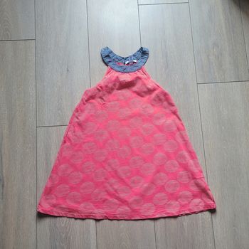 Robe rose/rouge très clair. Fille 8 ans. Marque Okaidi