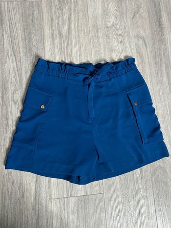 Short taille haute bleu H&M T44 XXL