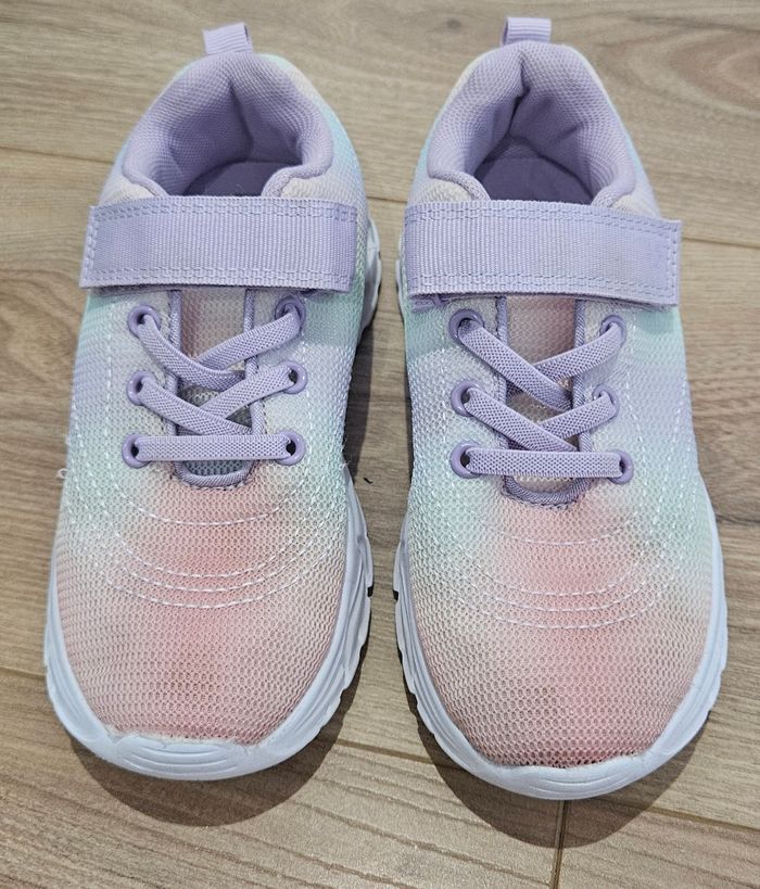 Baskets multicolores à scratch fille - Taille 30/31